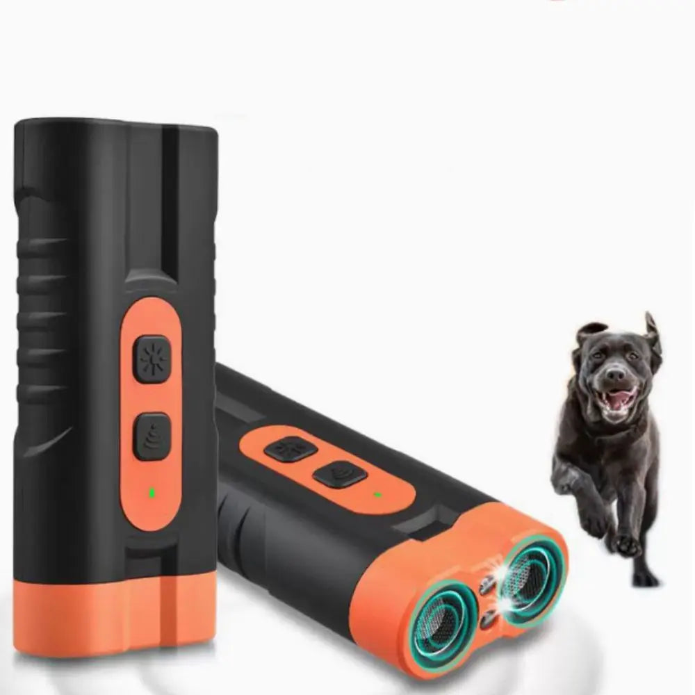 Rechargeable Ultrasonic Pet Dog Repeller Remote Control with LED Flashlight Dog Training Repellents anti Barking Professional