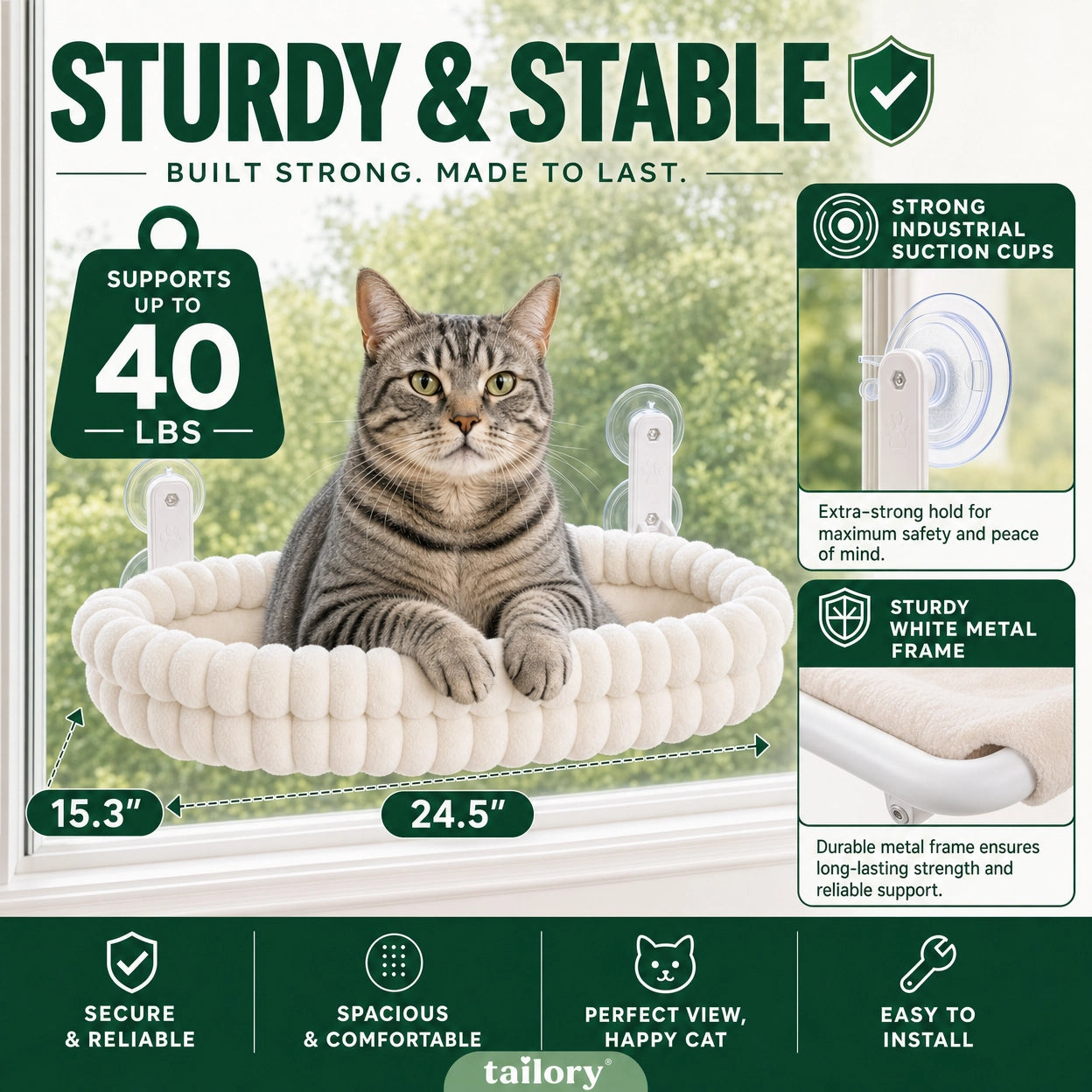 Tailory™ CloudNest Window Perch